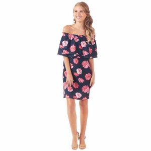 NEW WITH TAG Pink Peony Pippa Off-The-Shoulder Dress (Size L)
